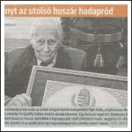 Elhunyt Hajnóczky Béla, az utolsó magyar huszár hadapród