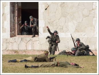 II. világháborús hadijáték Komáromban