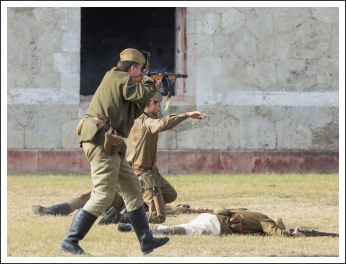 II. világháborús hadijáték Komáromban