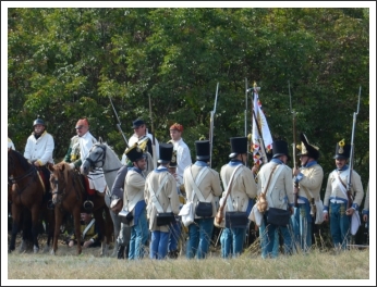 Ismét dörögtek az ágyúk a Mészeg-hegy lábánál (fotó: Berlingerné Kiss Orsolya)