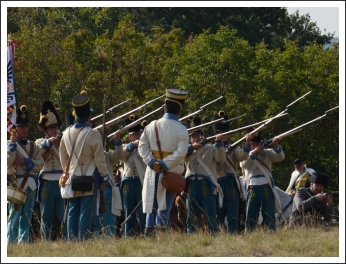 Ismét dörögtek az ágyúk a Mészeg-hegy lábánál (fotó: Berlingerné Kiss Orsolya)