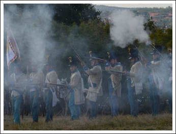 Ismét dörögtek az ágyúk a Mészeg-hegy lábánál (fotó: Berlingerné Kiss Orsolya)