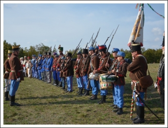 Ismét dörögtek az ágyúk a Mészeg-hegy lábánál (fotó: Berlingerné Kiss Orsolya)