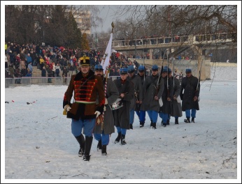 Csata a havas Tisza-parton (fotó: Horváth Zsombor)