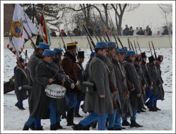 Csata a havas Tisza-parton (fotó: Horváth Zsombor)