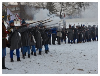 Csata a havas Tisza-parton (fotó: Horváth Zsombor)