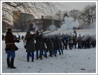 Csata a havas Tisza-parton (fotó: Horváth Zsombor)