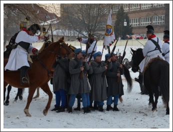 Csata a havas Tisza-parton (fotó: Horváth Zsombor)