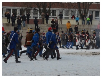Csata a havas Tisza-parton (fotó: Horváth Zsombor)
